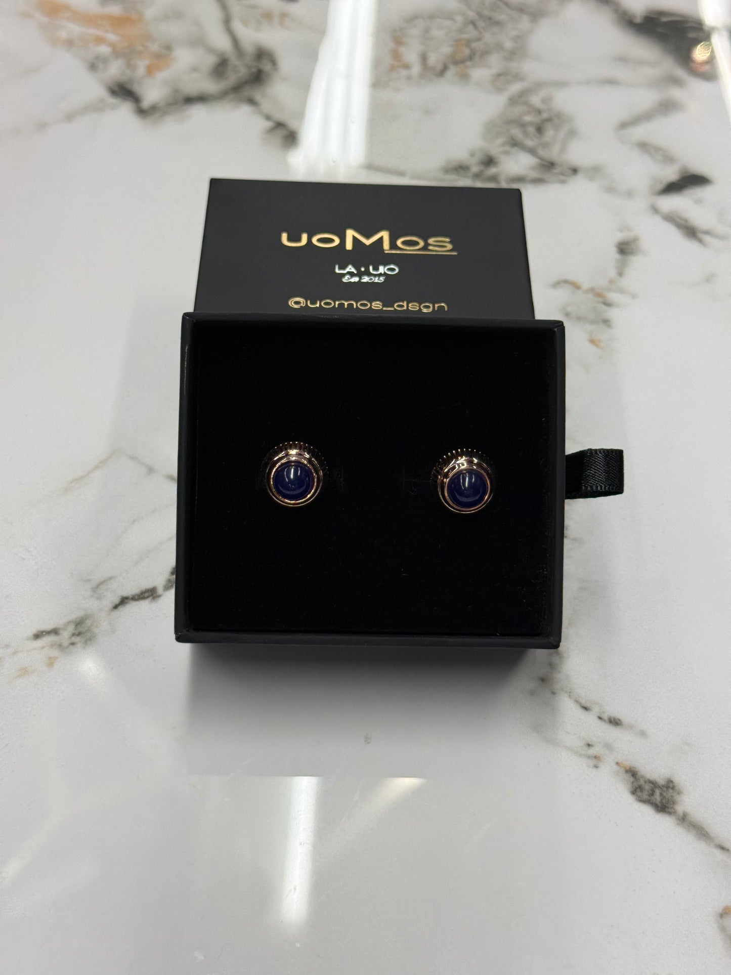 Azure Prestige Rose Gold Cufflinks