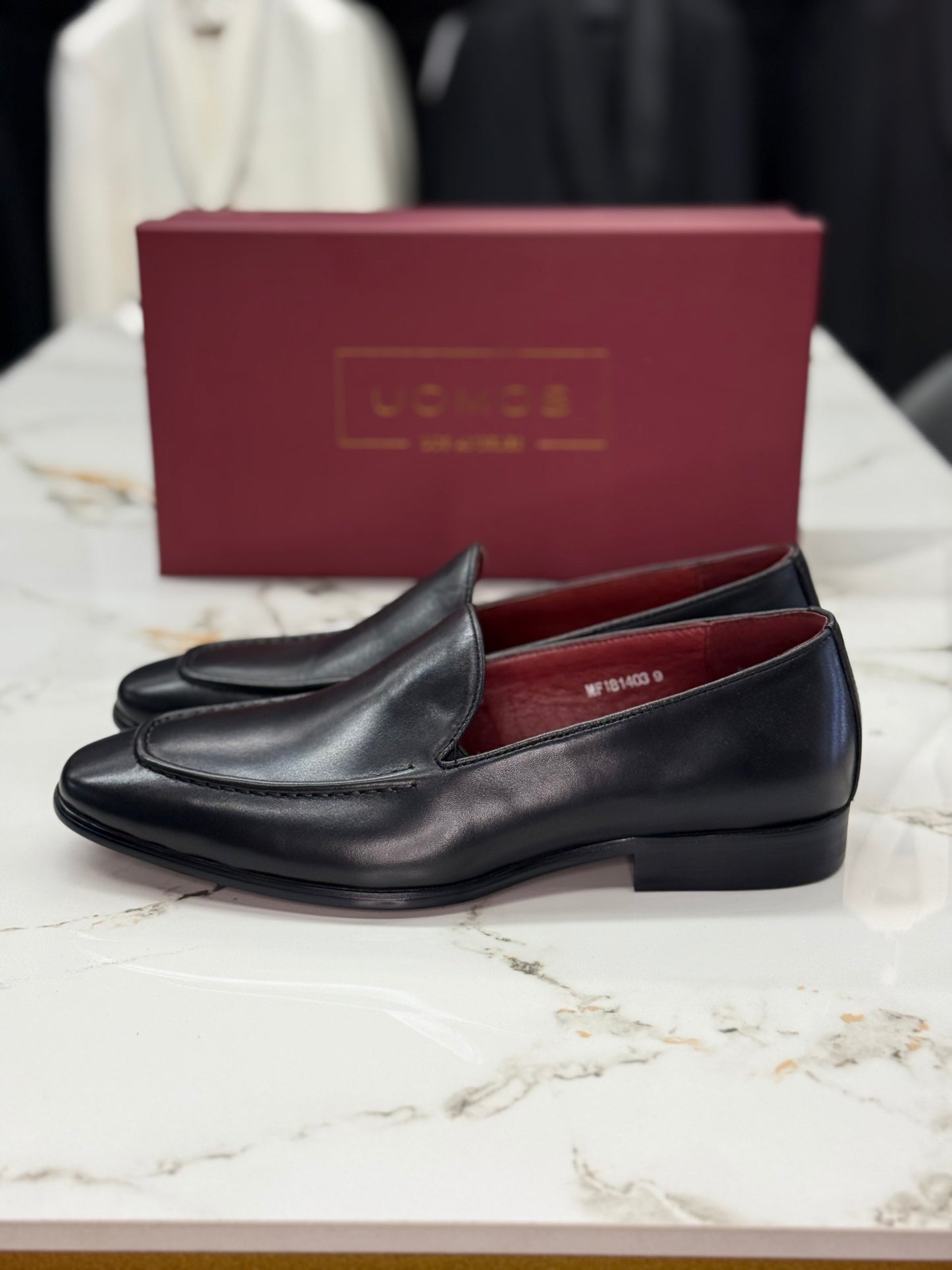 UOMOS Black loafers