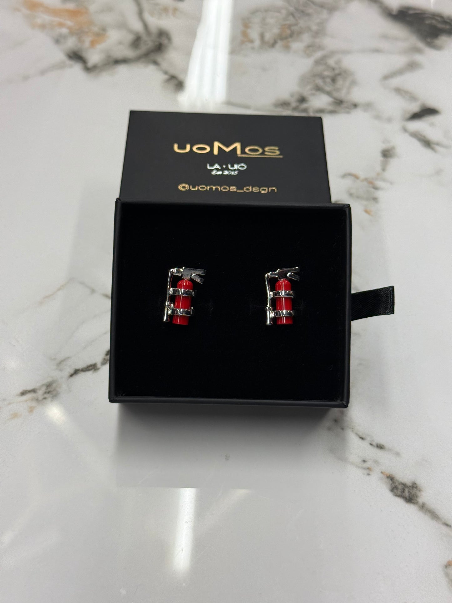Fire Extinguisher Cufflinks