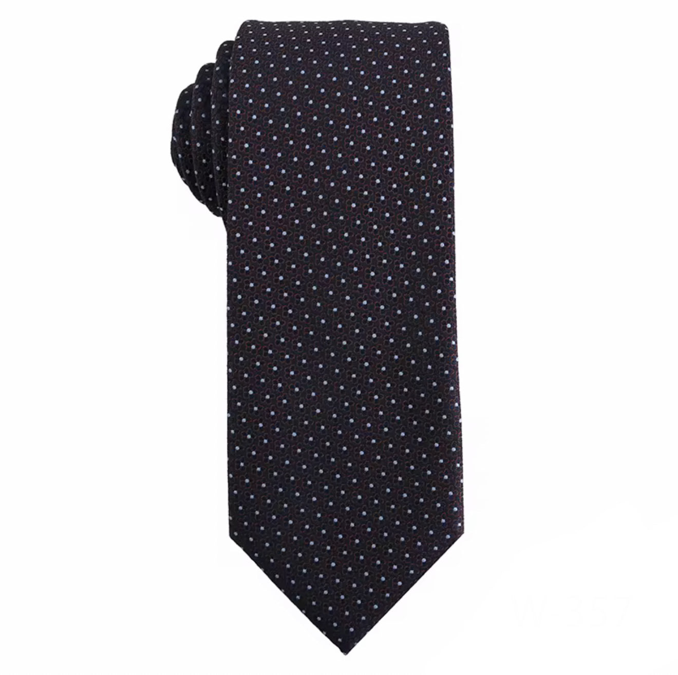 Necktie Rich chocolate and blue floral