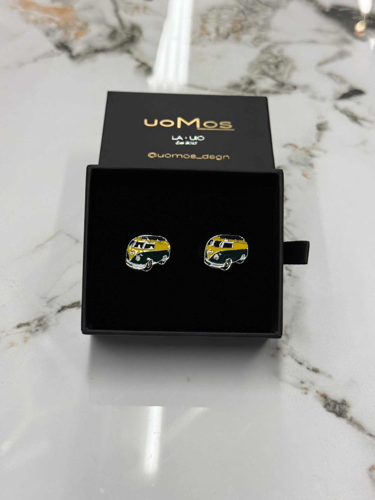 Vintage Combi Van Cufflinks