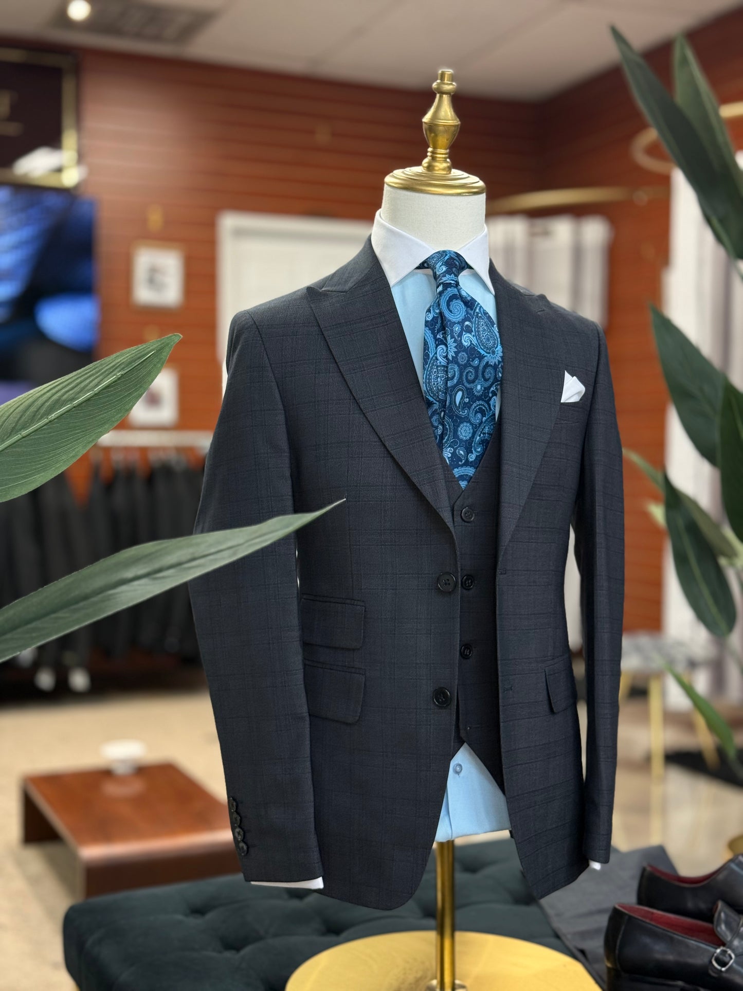 White collar Ligth Blue cotton shirt slim