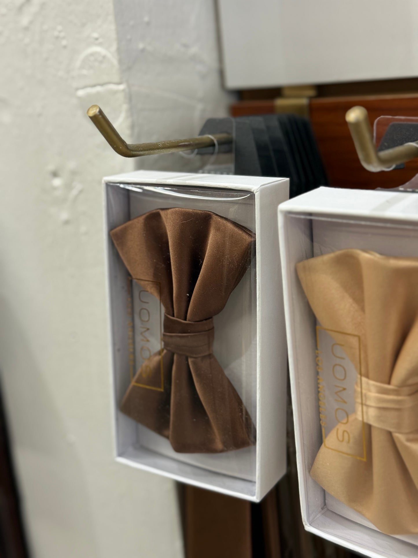 Mocha Brown Bow tie & Pocket Square set.