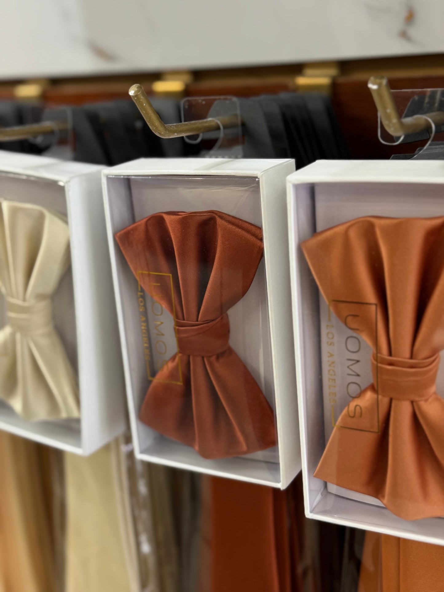 Copper Rust Bow tie & Pocket Square set.