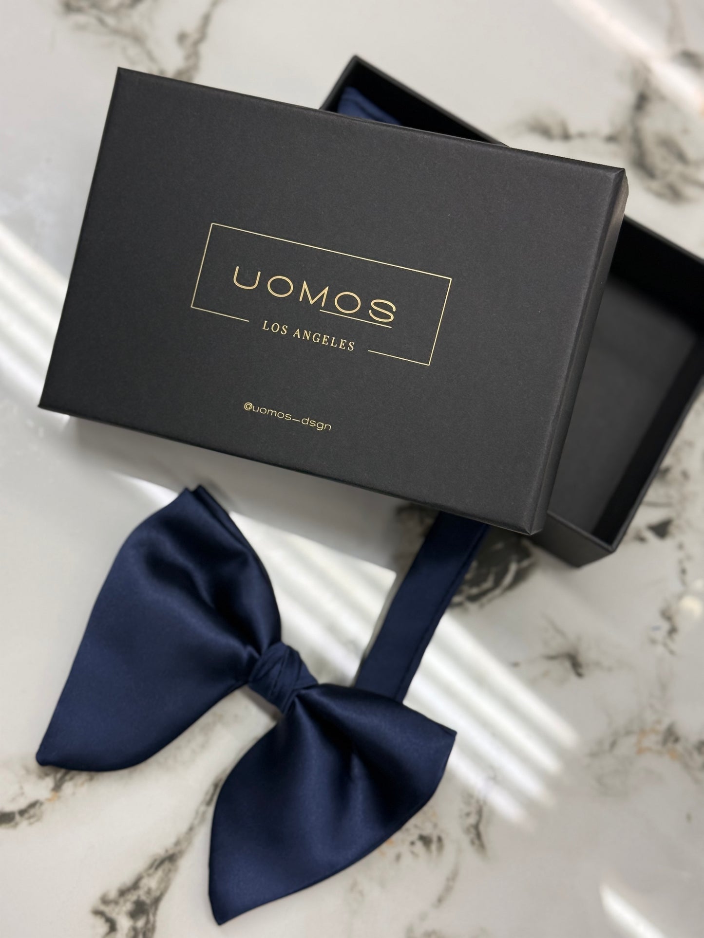 Navy Big butterfly bow tie