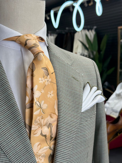 Necktie Floral Golden Meadow