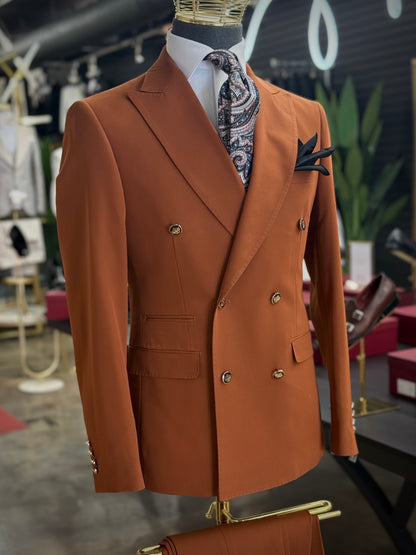 Terracota Double-Breasted Suit