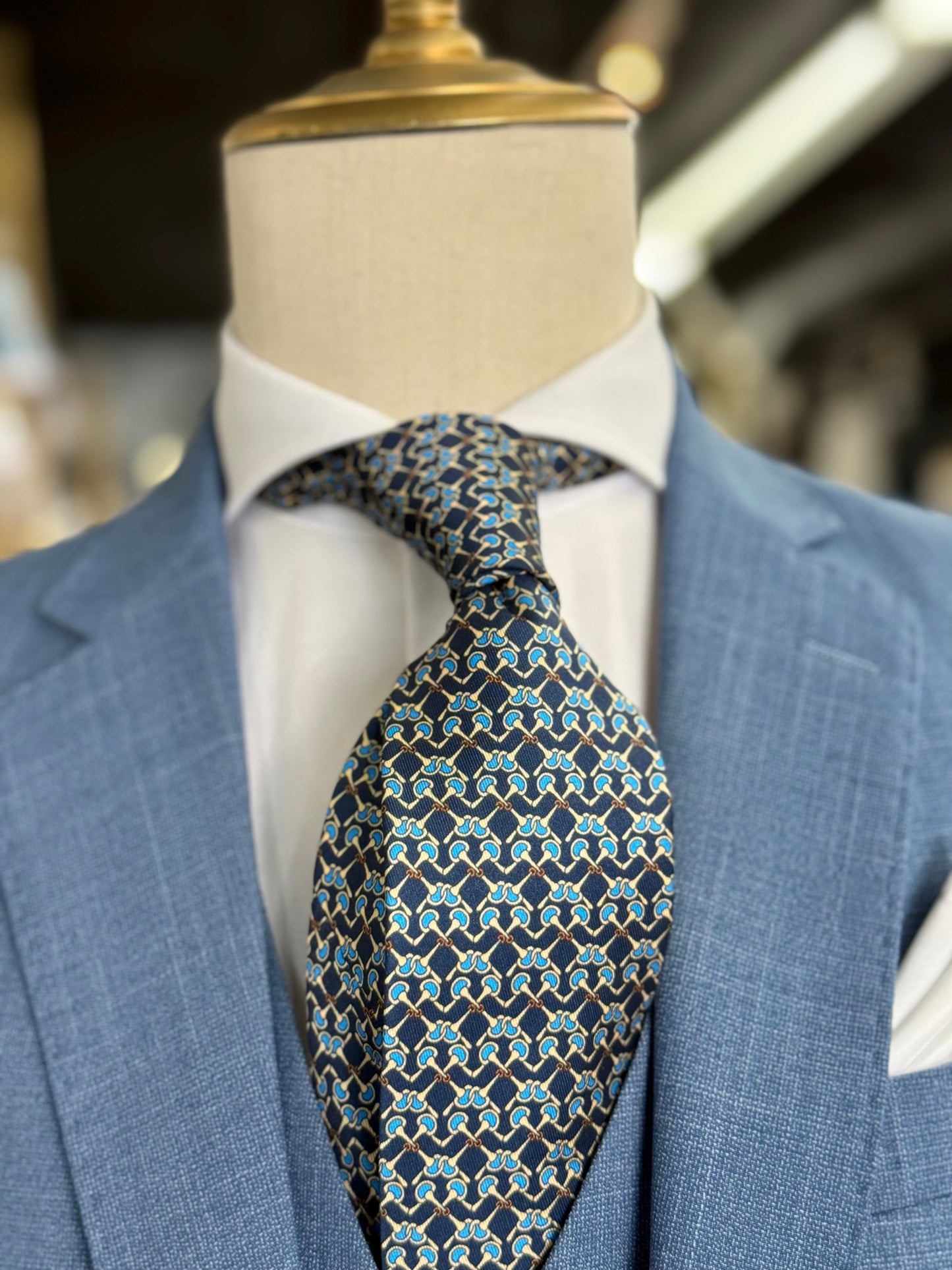Necktie Horsebit Midnight Blue