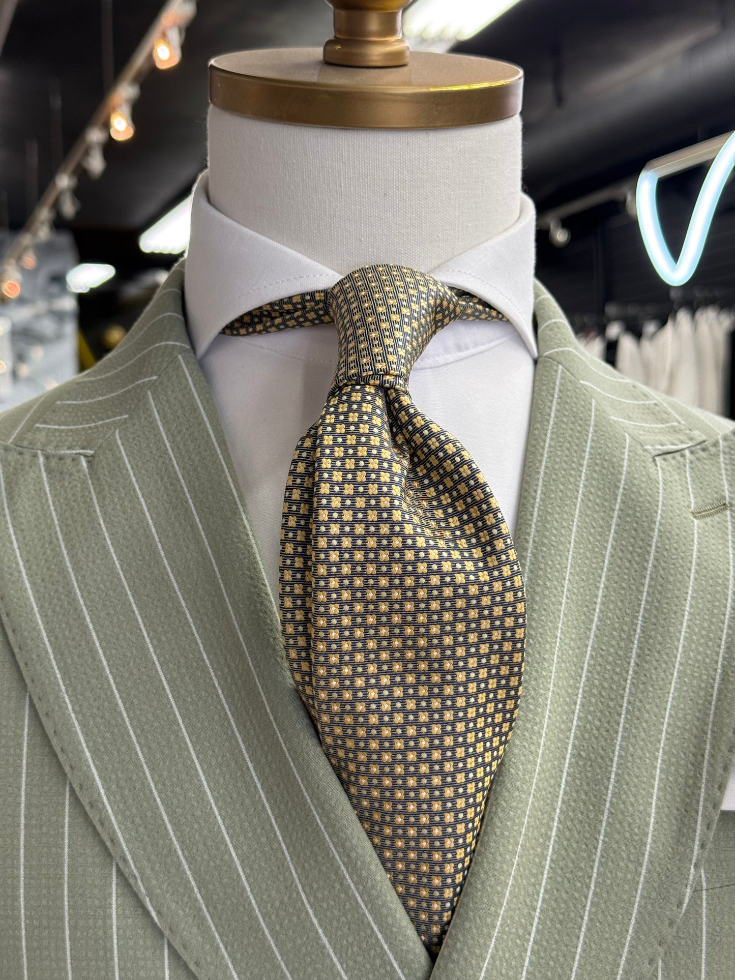 Necktie Yellow and Green