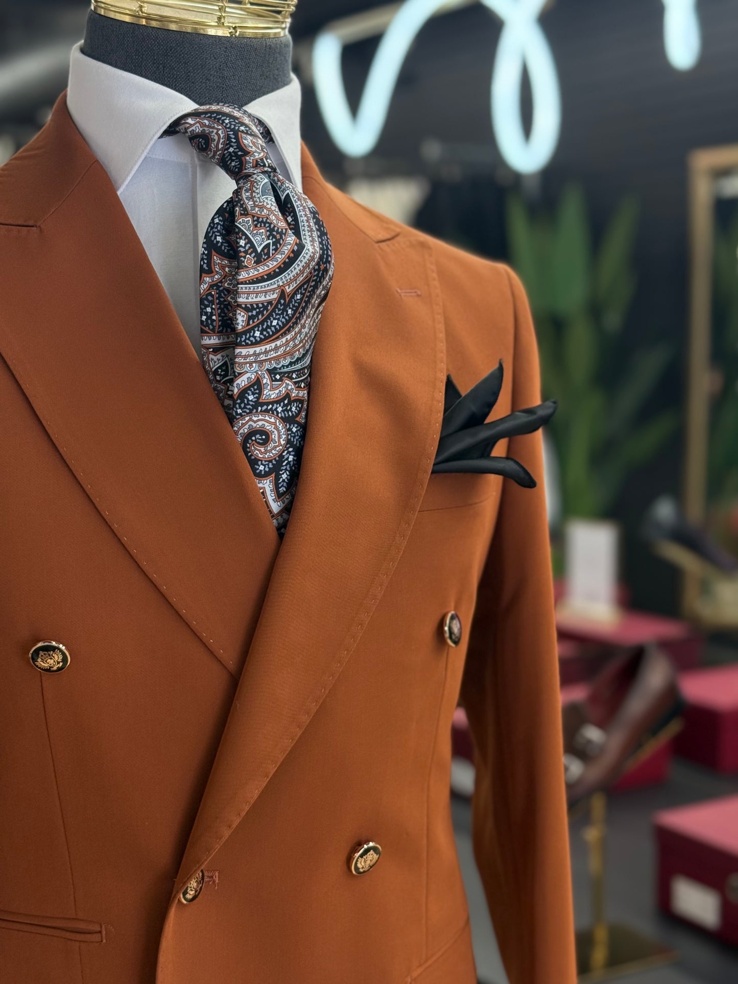 Terracota Double-Breasted Suit
