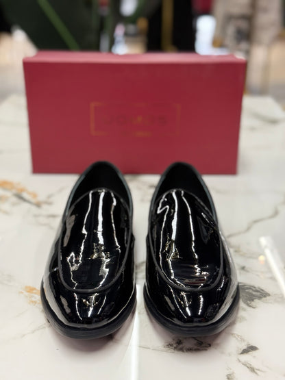 UOMOS Loafers Black pure patent leather Tuxedo