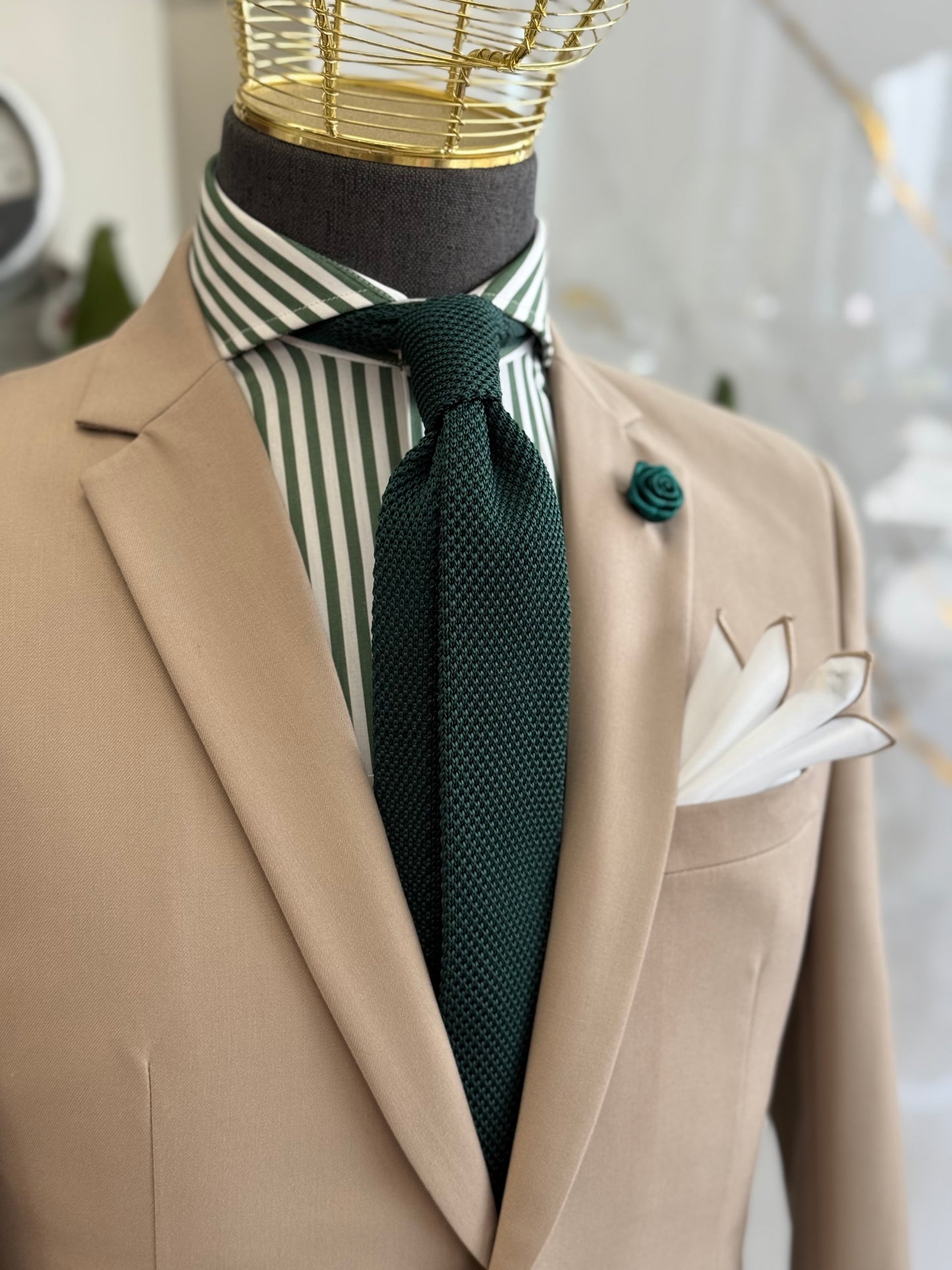 Knitted Hunter Green Necktie