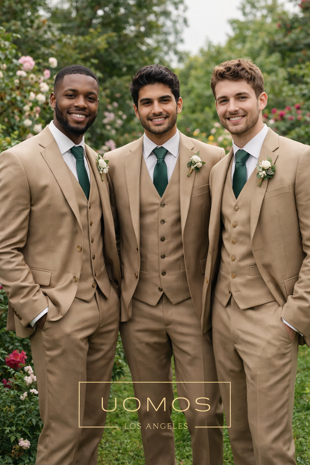 Hunter Green Tie & Pocket Square Set