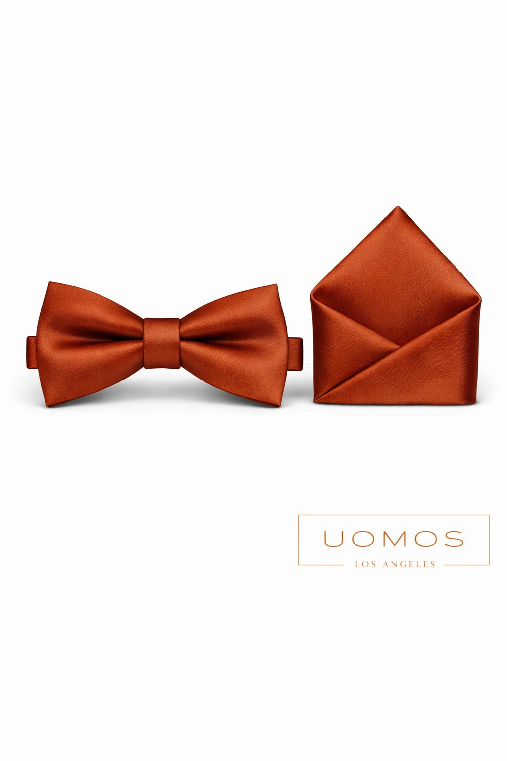 Copper Rust Bow tie & Pocket Square set.