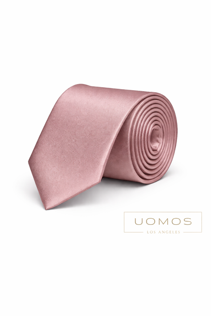 Mauve Tie & Pocket Square Set