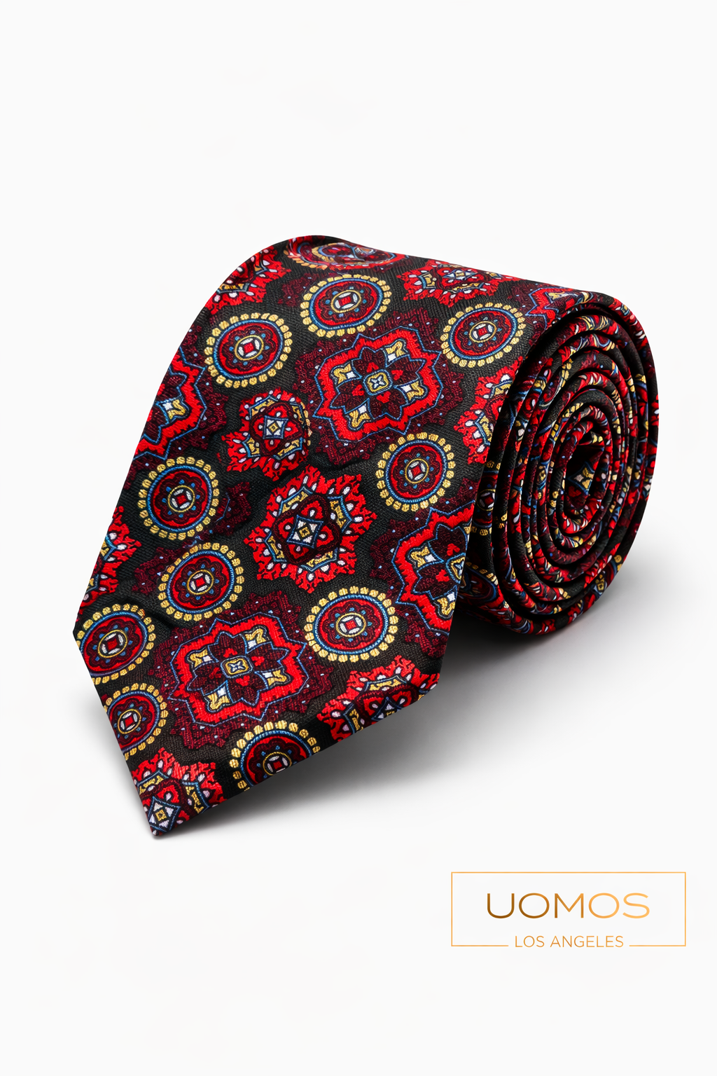 Necktie Medallion Red & Brown