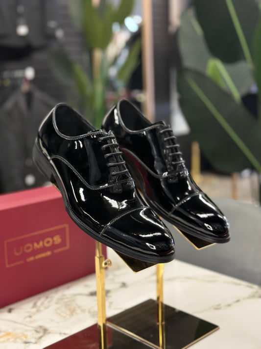 UOMOS Oxford Black pure patent leather Tuxedo