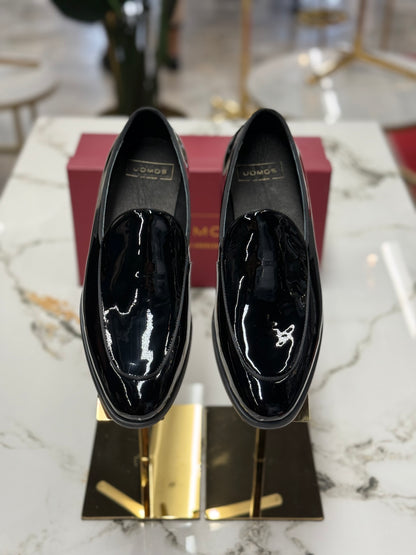 UOMOS Loafers Black pure patent leather Tuxedo