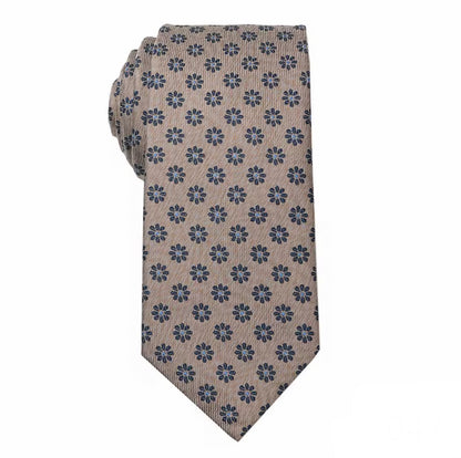 Necktie Taupe beige floral