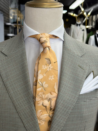 Necktie Floral Golden Meadow