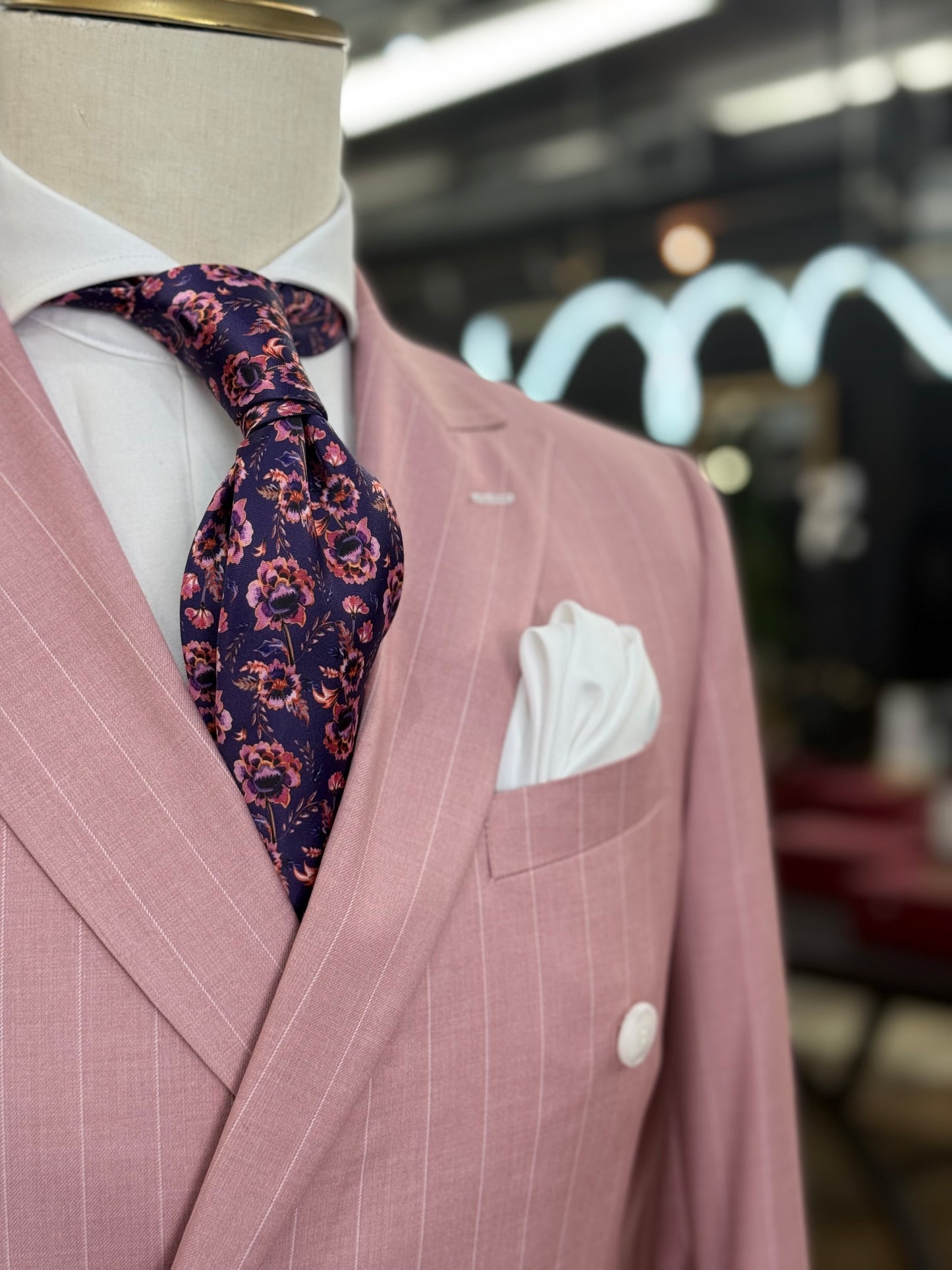 Necktie Floral Pink & Purple