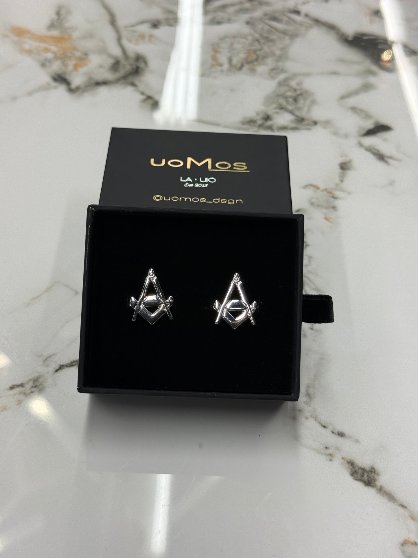 Silver Masonic Cufflinks