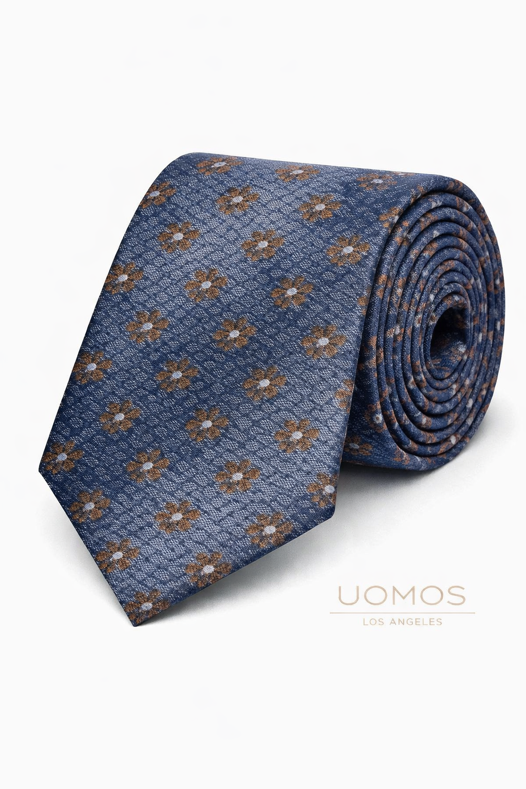 Necktie Aqua Teal Gradient Floral
