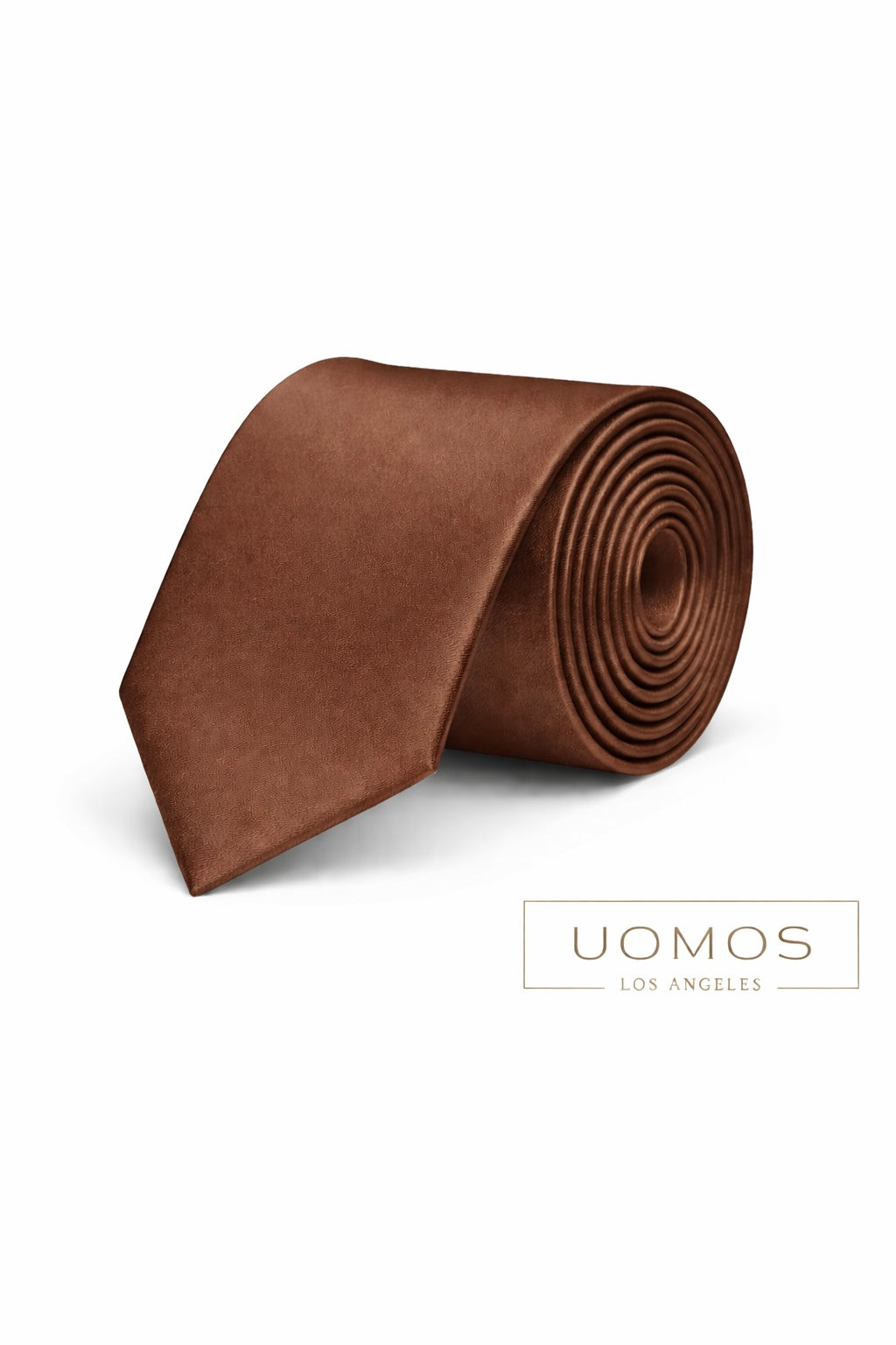 Mocha Brown Tie & Pocket Square Set