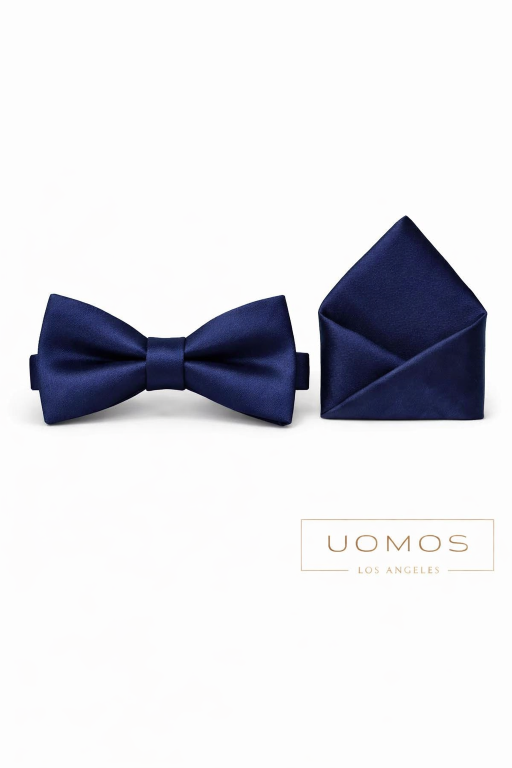 Deep Classic Navy  Bow tie & Pocket Square set.