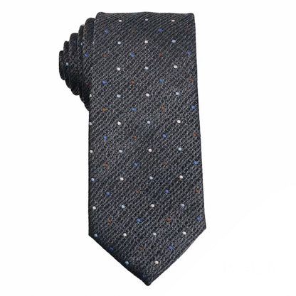 Necktie Charcoal dotted