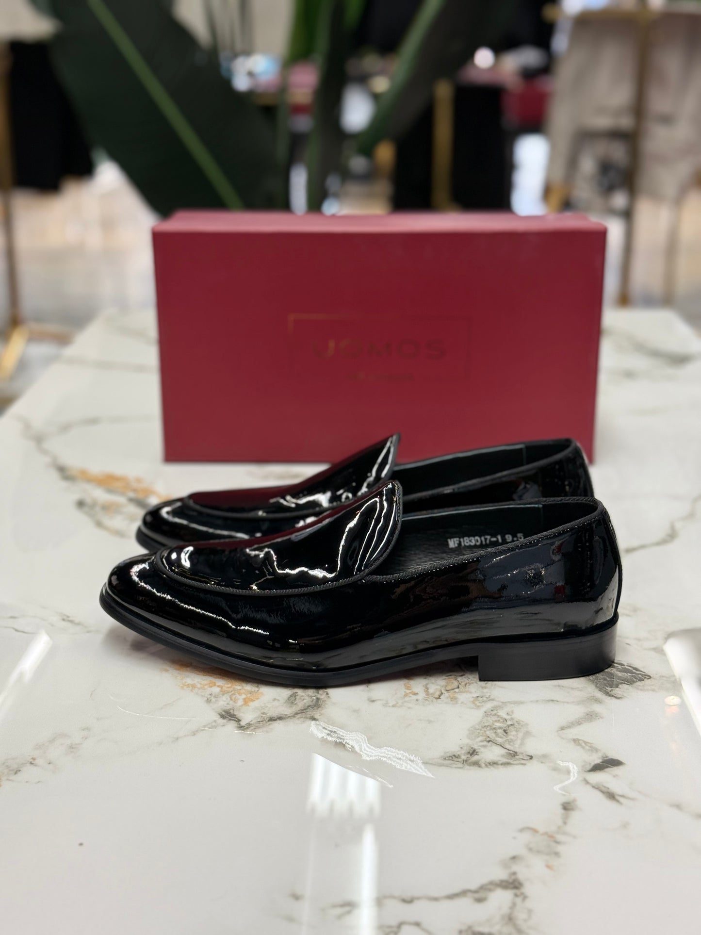 UOMOS Loafers Black pure patent leather Tuxedo