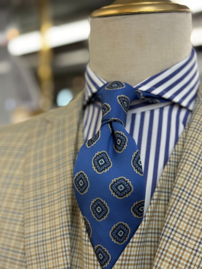 Necktie Medallion Midnigth & Bronce
