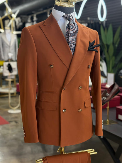 Terracota Double-Breasted Suit