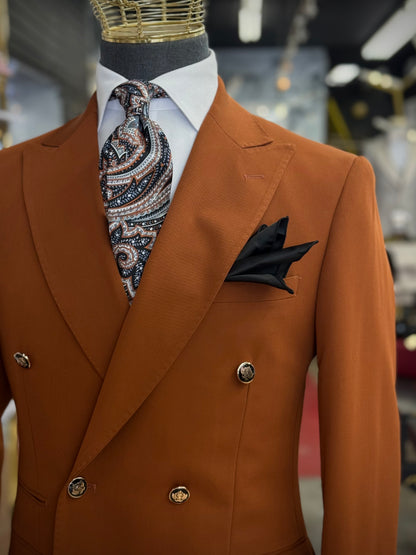 Terracota Double-Breasted Suit