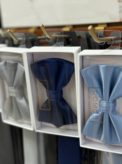 Deep Classic Navy  Bow tie & Pocket Square set.