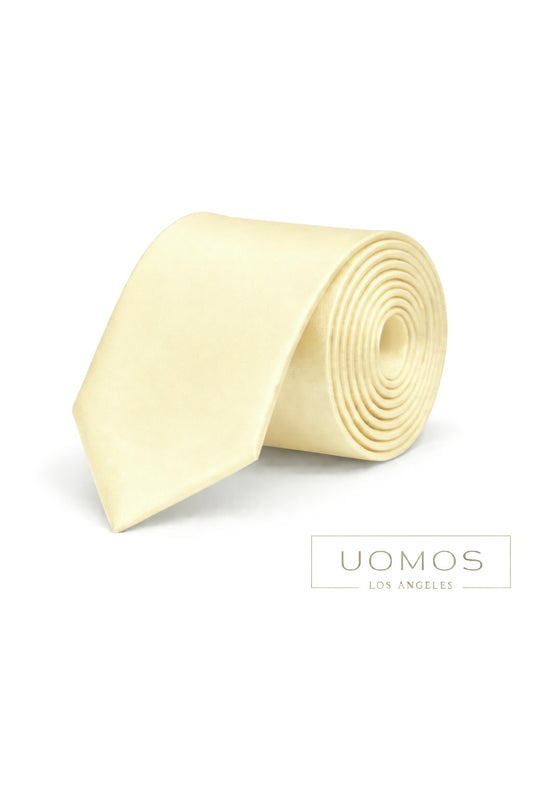 Angora Vanilla Ivory Tie & Pocket Square Set