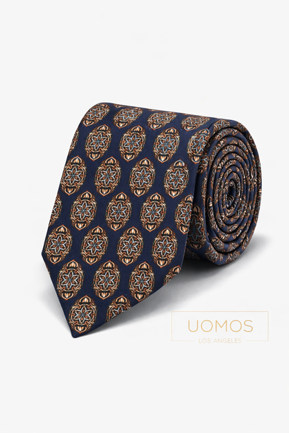 Necktie Medallion Midnigth & Bronce