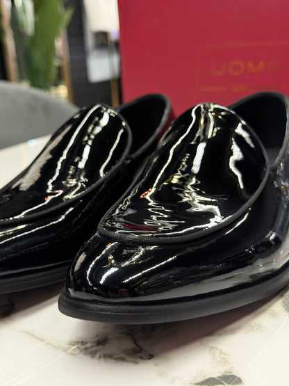 UOMOS Loafers Black pure patent leather Tuxedo