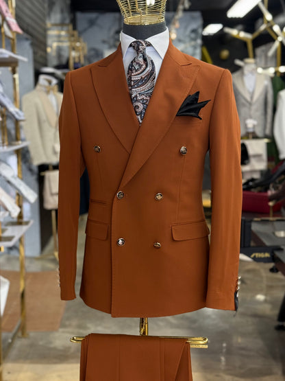 Terracota Double-Breasted Suit