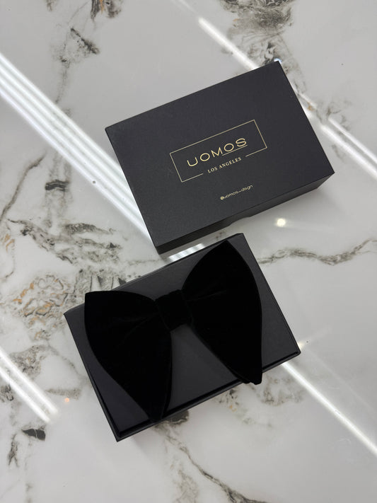 UOMOS Velvet Big butterfly bow tie