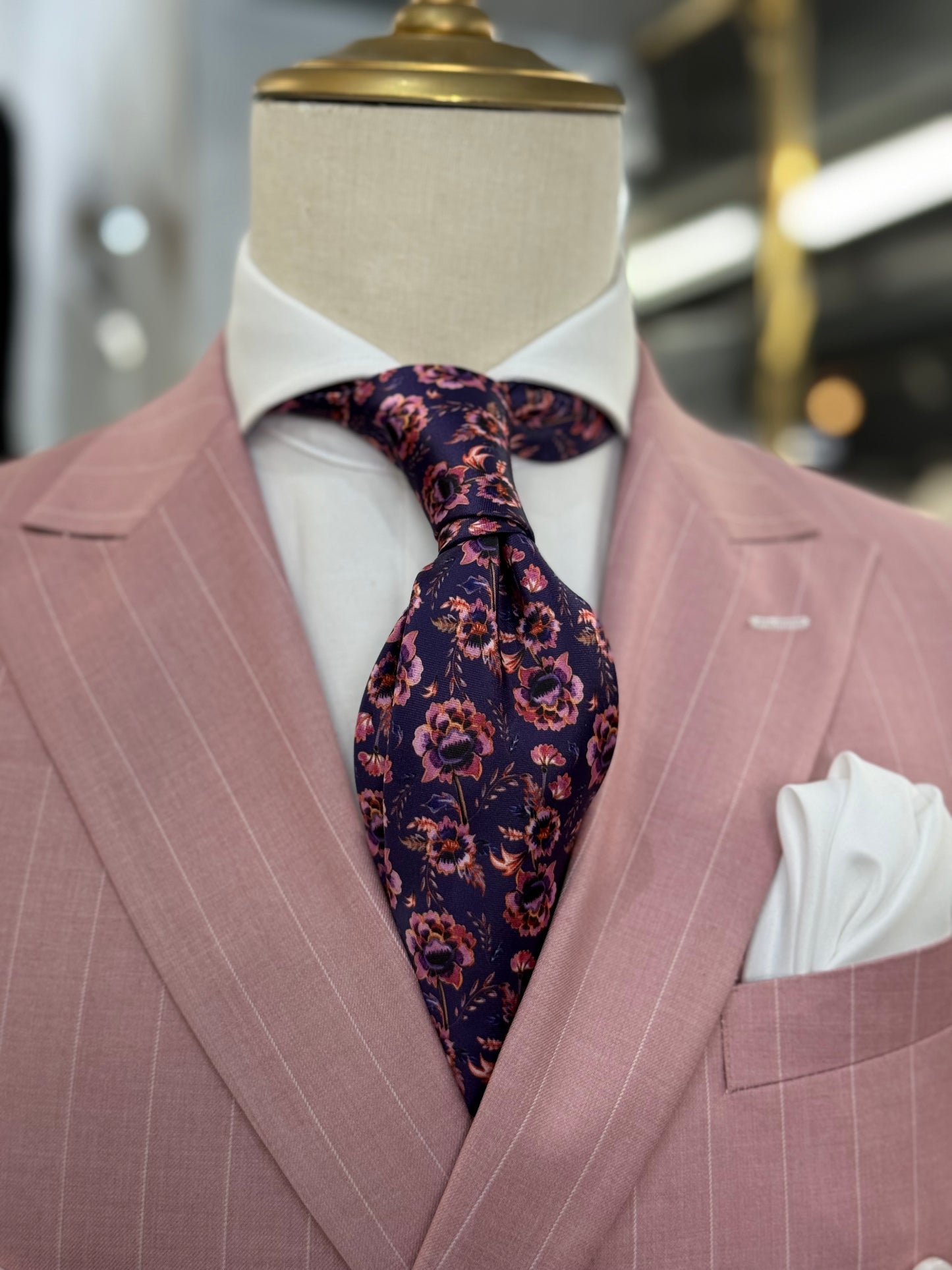 Necktie Floral Pink & Purple