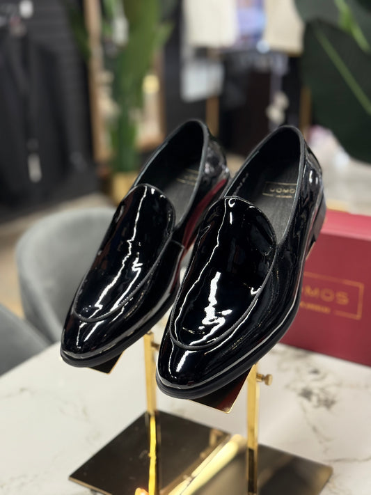 UOMOS Loafers Black pure patent leather Tuxedo