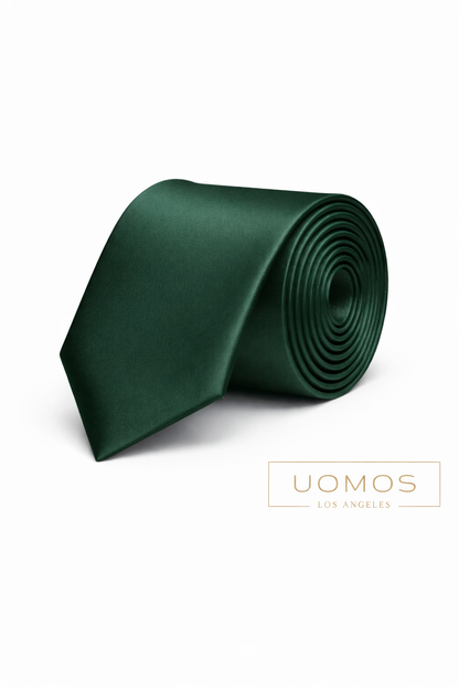 Hunter Green Tie & Pocket Square Set