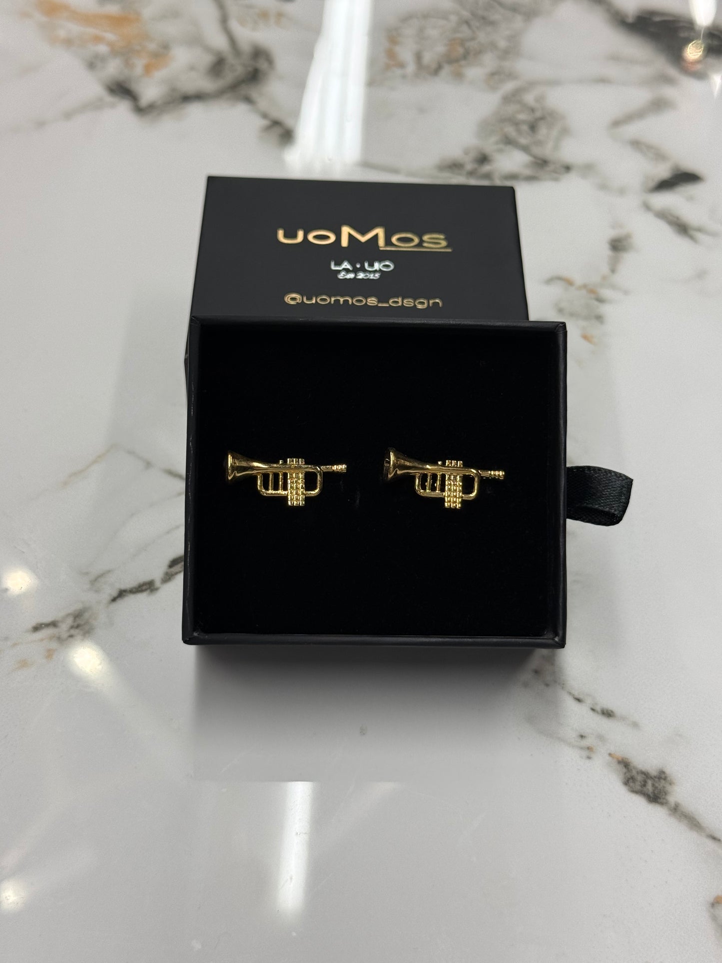 Golden Trumpet Cufflinks