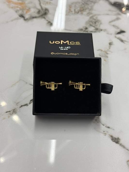 Golden Trumpet Cufflinks