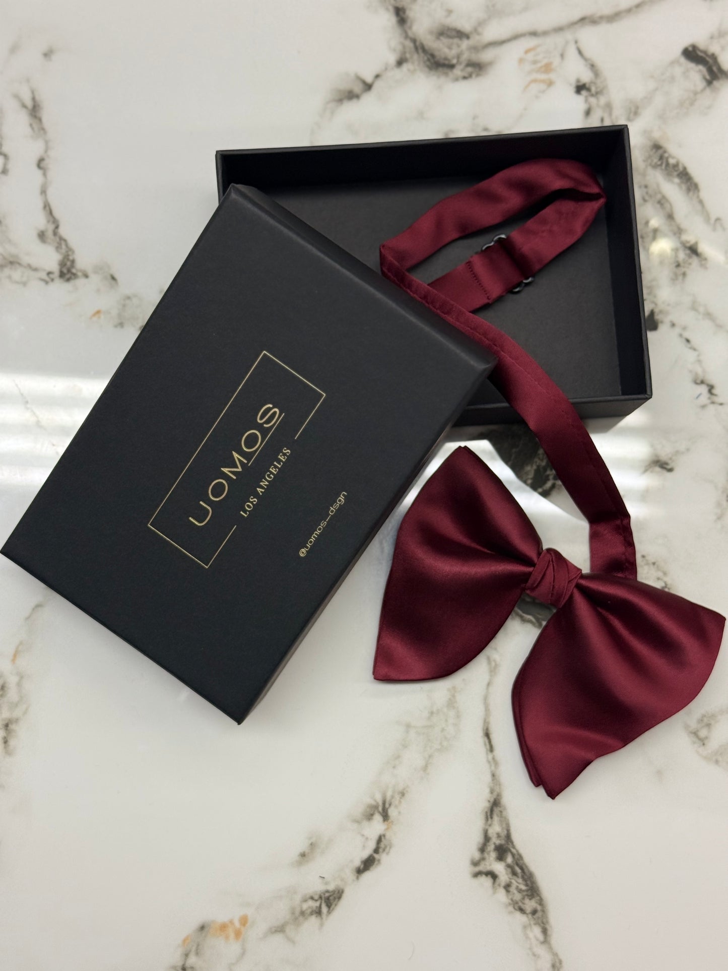 Burgundy Wine Big butterfly bow tie