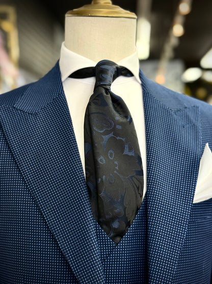 Royal & Midnight Birdeye Wide Peak Lapel Suit
