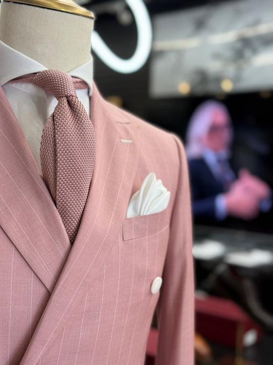 Knitted Dusty Pink Necktie