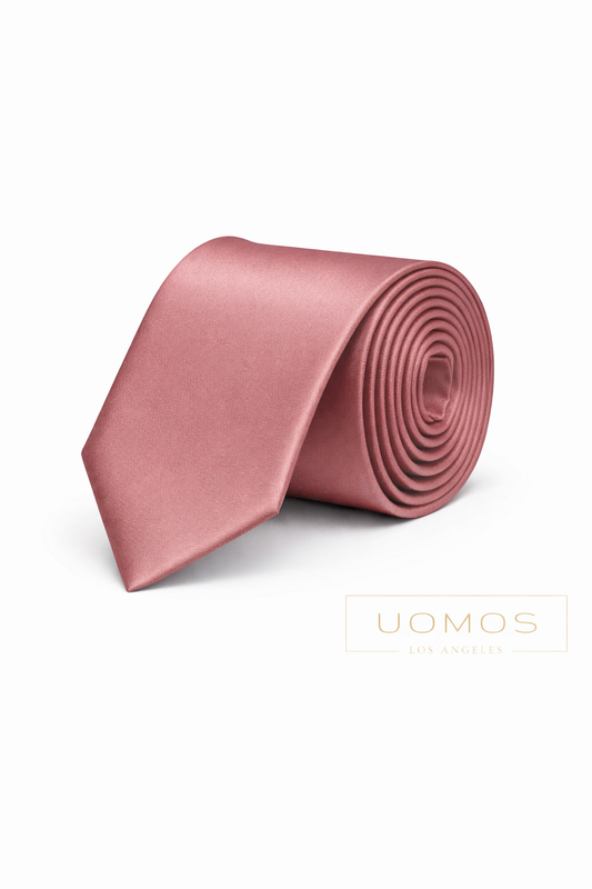 Dusty Rose Tie & Pocket Square Set