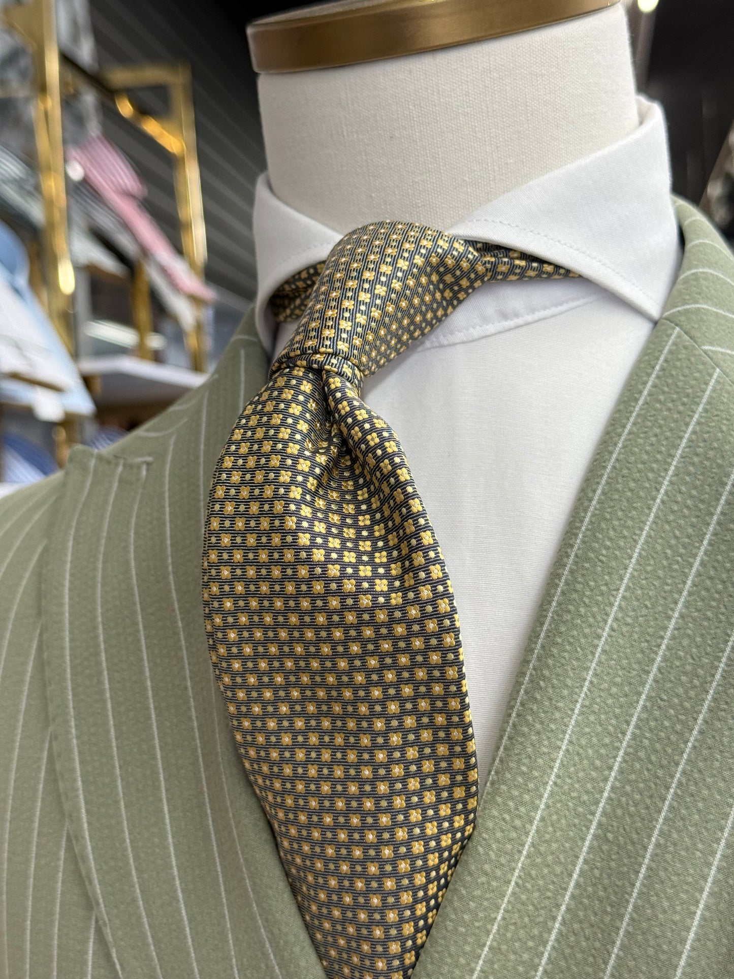 Necktie Yellow and Green